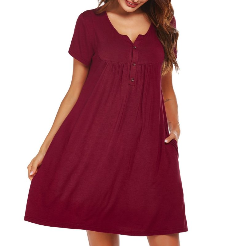Summer Chic: Stay Cool and Comfortable in this Modal Rayon Nightdress! - Image 5