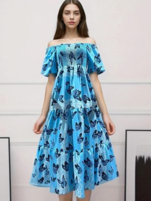 Floral Off-Shoulder Dress: Women’s Spring/Summer