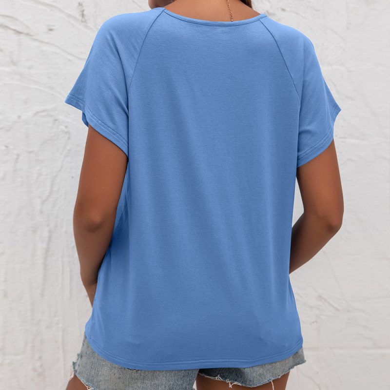 Summer Sexy Hollow-out Short-Sleeved Round Neck Women's Loose Sweater - Image 2