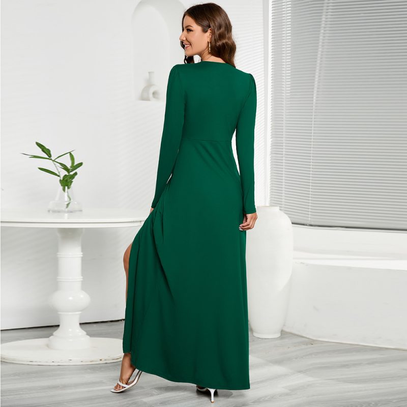 Modern Slim Fit Long Sleeve Dress: Stay on Trend with Fashionable Flair! - Image 2