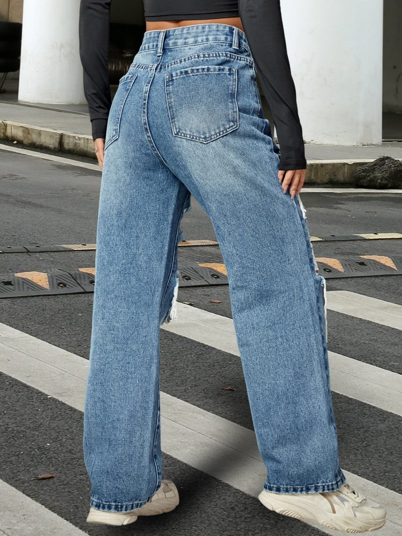 RippedStyle Denim Pants: Women's Casual Wear - Image 2