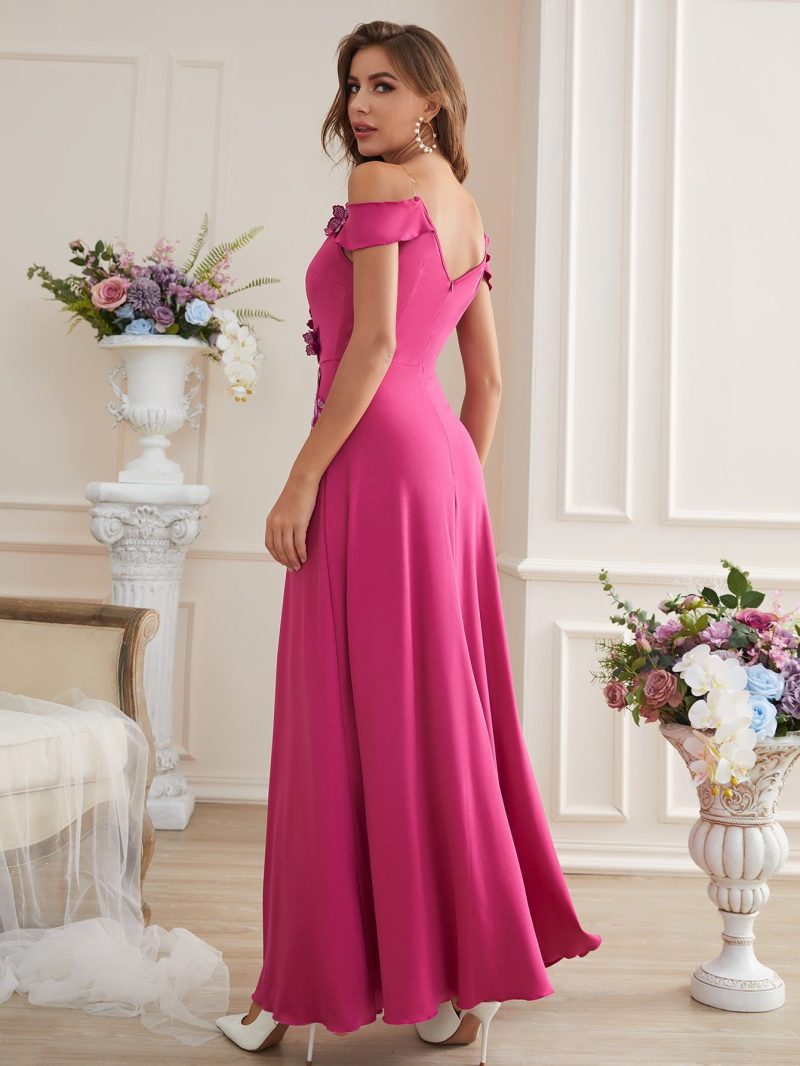 Elegant Applique Autumn Dress - Image 3