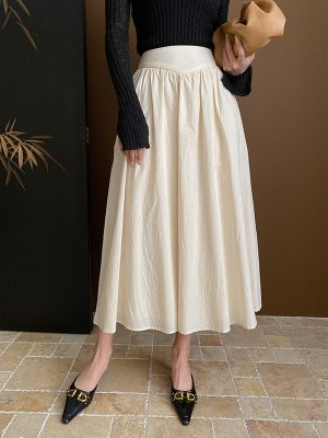 French Boning Corset Umbrella Skirt: Paper Pleated