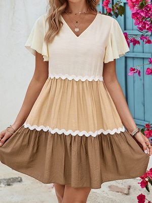 Spring Summer Elegant Tiered Dress for Women