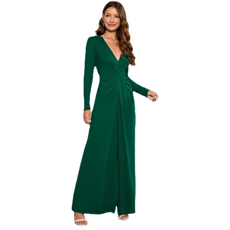 Modern Slim Fit Long Sleeve Dress: Stay on Trend with Fashionable Flair! - Image 5
