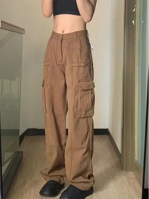 Oversized Vintage 90S Cargo Low Waist Trousers