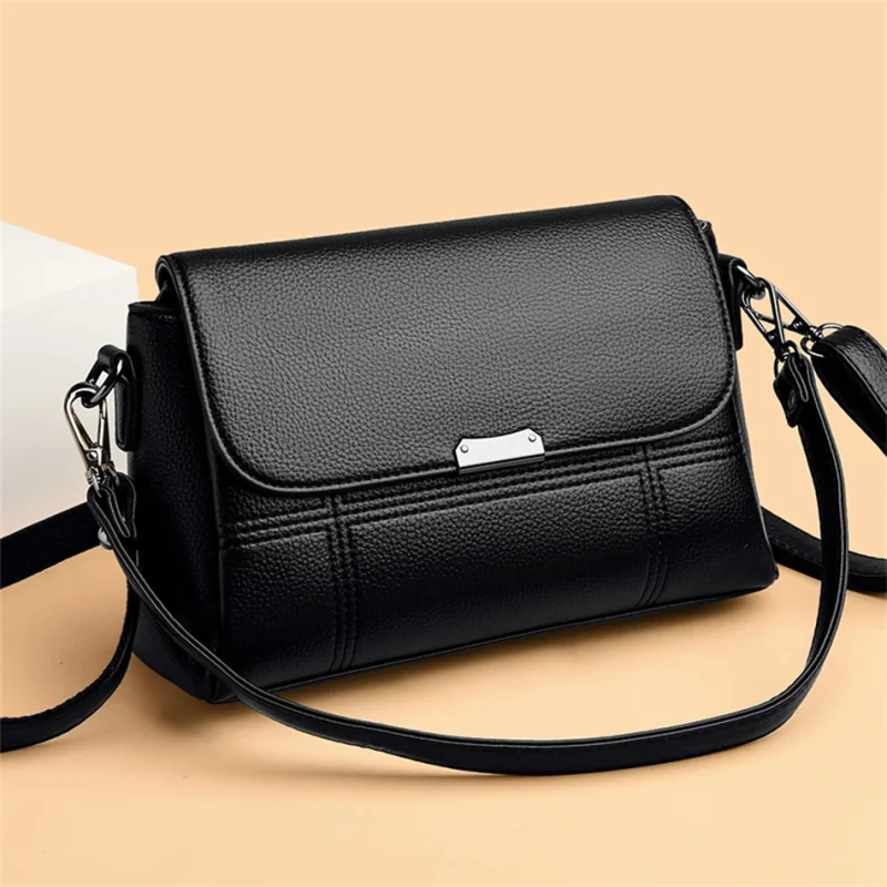 Luxury Vintage  Women Soft Leather Shoulder Crossbody Bag - Image 7