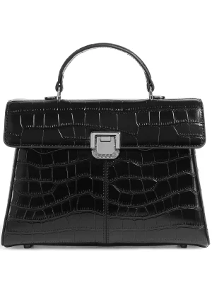 Luxury Crocodile-printed Genuine Leather Shoulder Bag