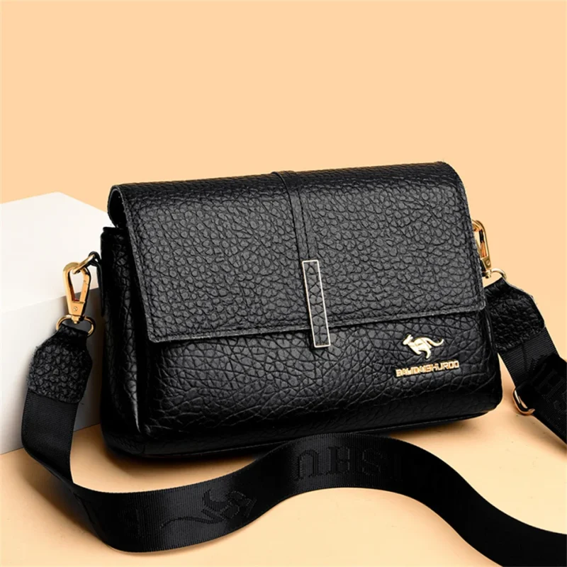 High-quality Leather Women Shoulder Messenger Bags - Image 7