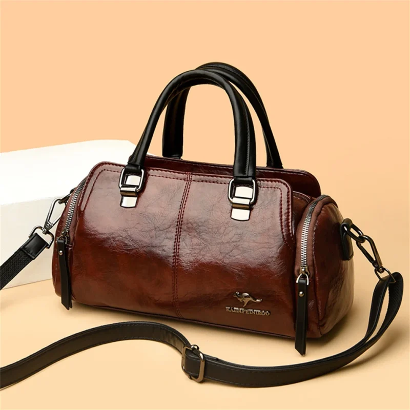 High Quality Ethical Leather Crossbody: Vintage Chic - Image 9
