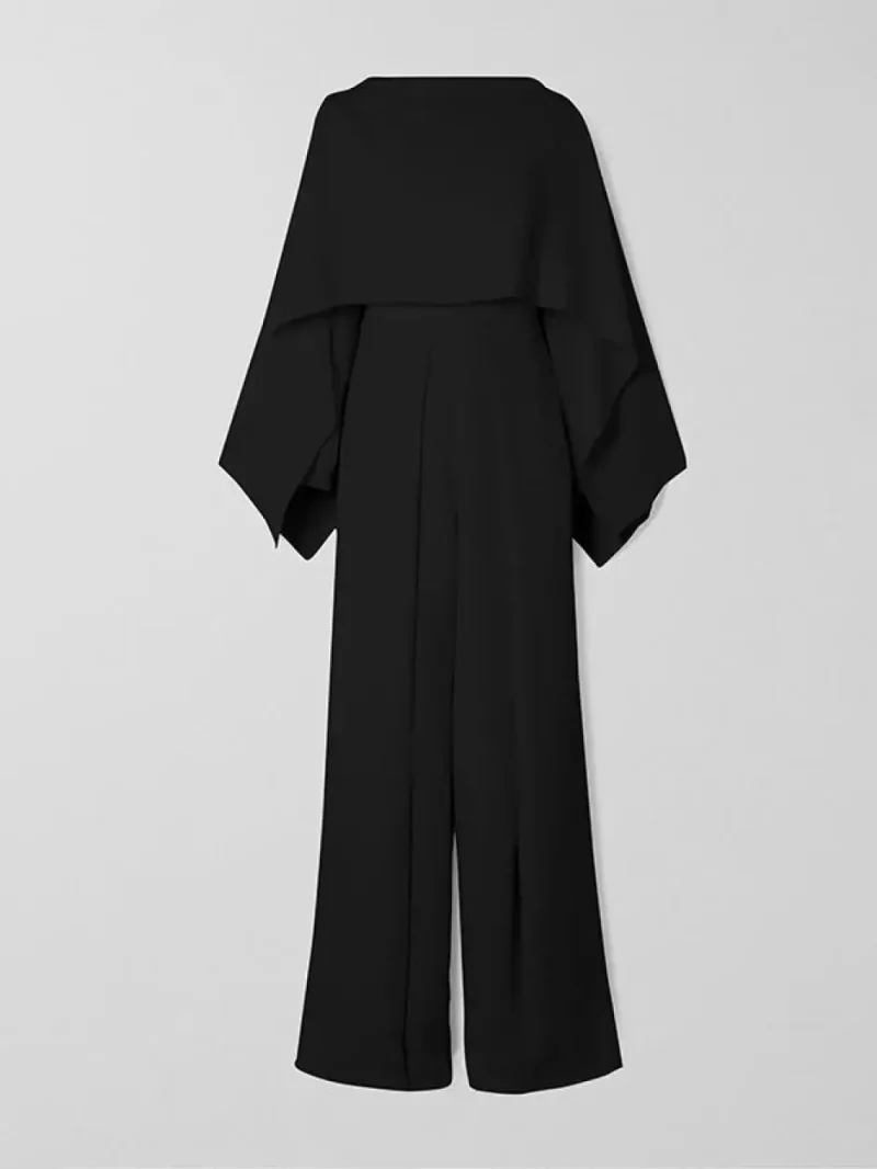 Long Sleeves Solid Color Zipper Jumpsuits - Image 8