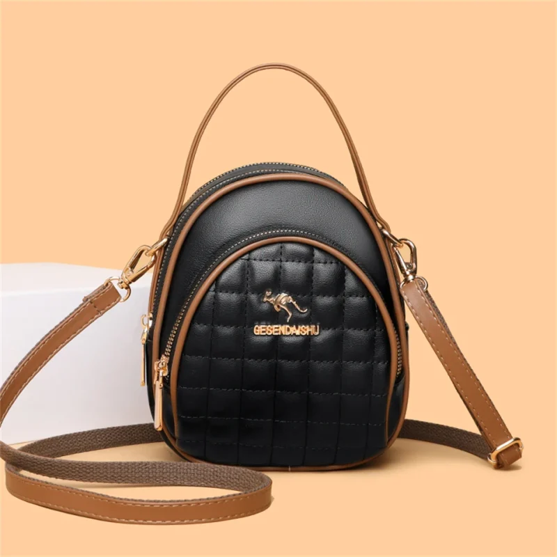 Elegant Soft Leather  Designer Crossbody Bag - Image 8