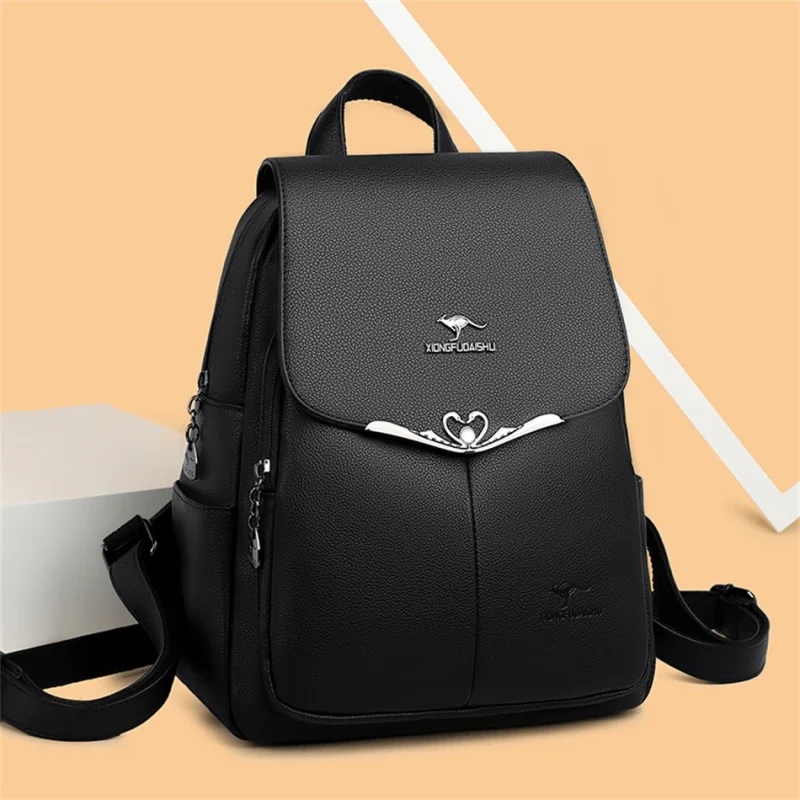 Luxury Women Chic Eco-Friendly Backpack: Women's PU Leather - Image 11
