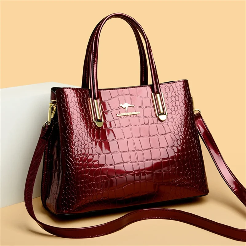 Luxury Crocodile Pattern Shoulder Messenger Bags - Image 10