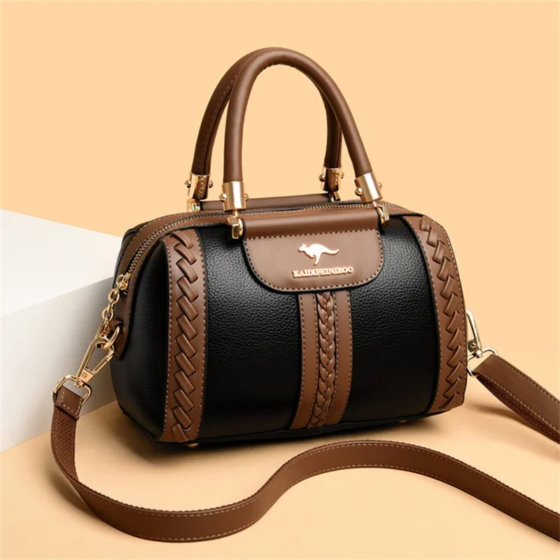 High Quality Leather Women Luxury Designer Shoulder Crossbody Bag - Image 8