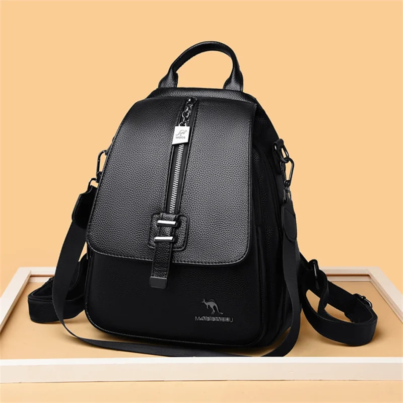 Designer Chic Eco Leather Backpack - Image 5