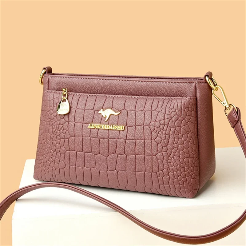 Luxury Designer High Quality Leather Shoulder Messenger Crossbody Bag - Image 8
