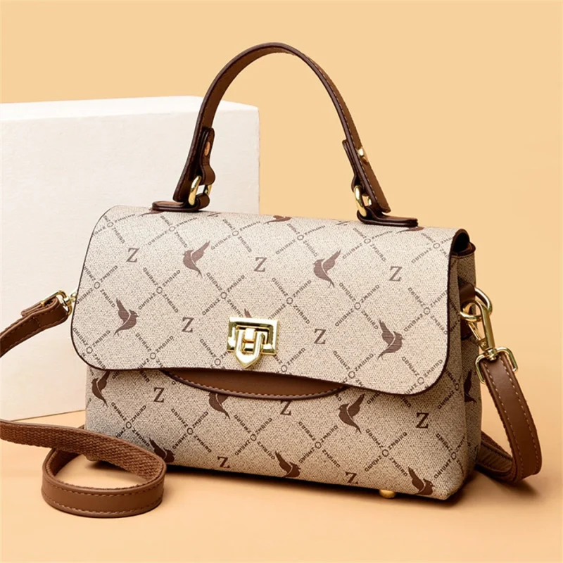 High Quality Leather Luxury Shoulder Handbags Square Messenger Bag - Image 13