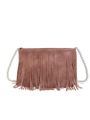 Leather Tassel Bohemian Style Crossbody Bag