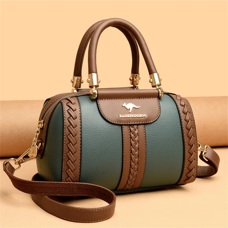 High Quality Leather Women Luxury Designer Shoulder Crossbody Bag - Image 15