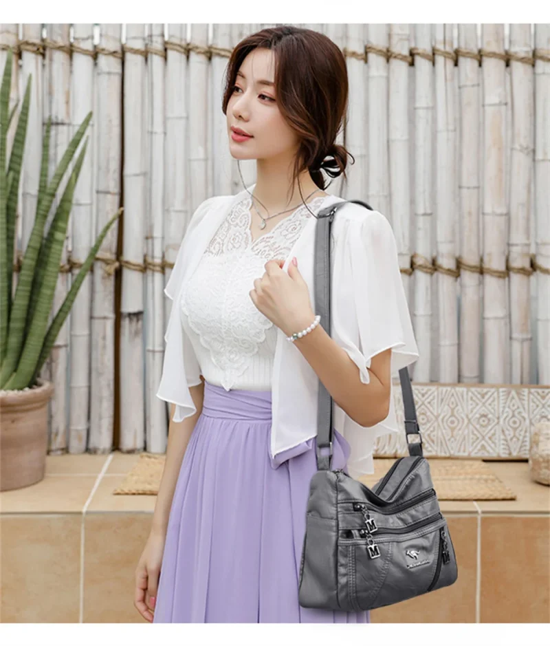 Premium Quality Designer Soft Leather Crossbody Bag - Image 12