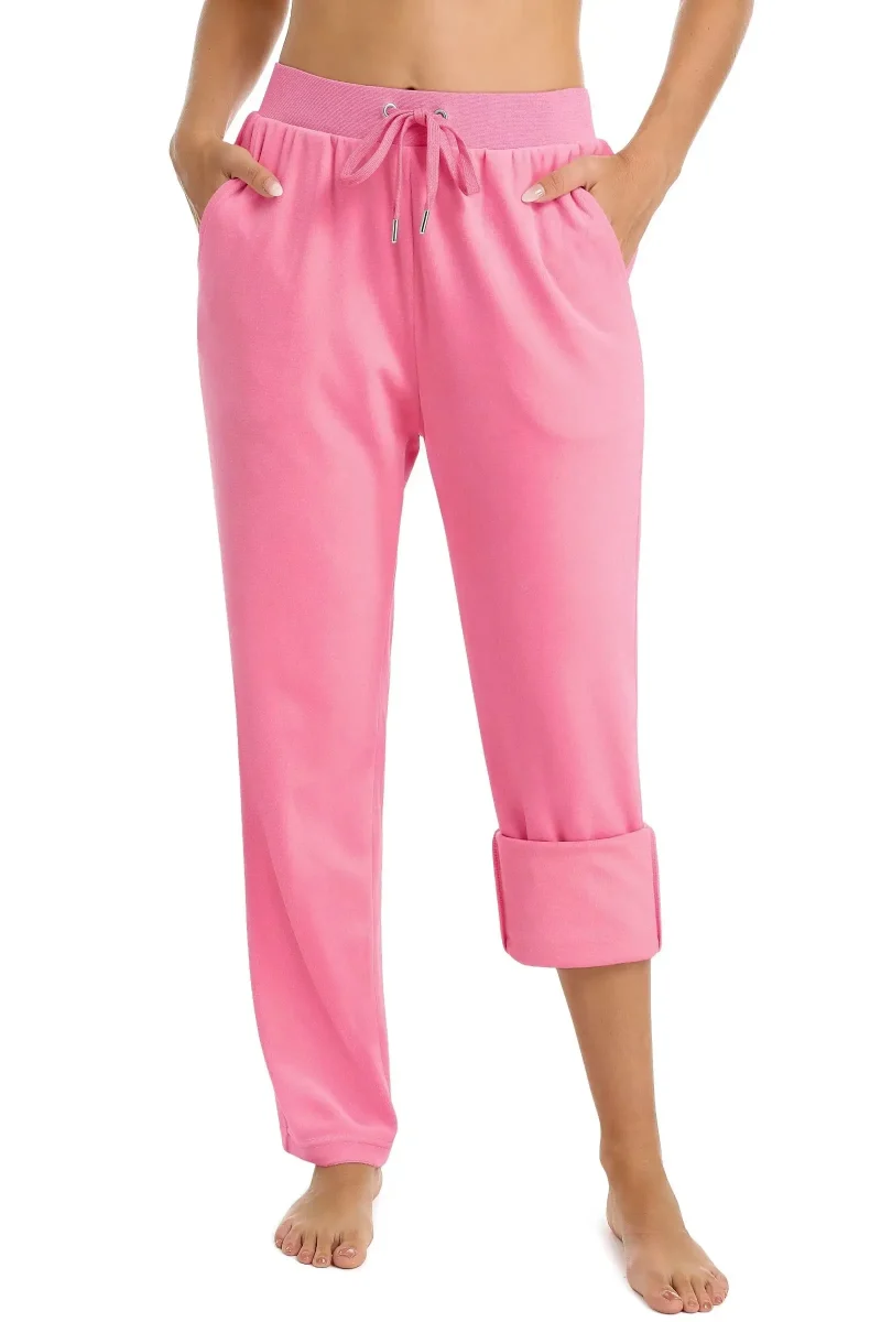Eco Fleece Elastic Waist Pajama Long Pants - Image 5