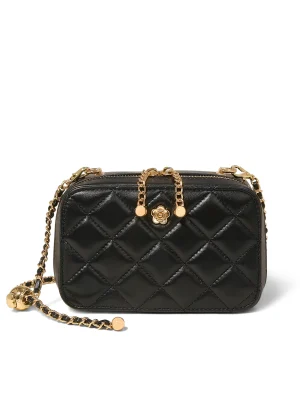 Luxury Quilted Original Hardware Embellished Crossbody Bag