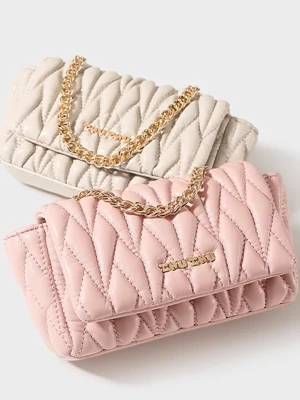 Eco High-Quality Quilted Chain Strap Crossbody Bag