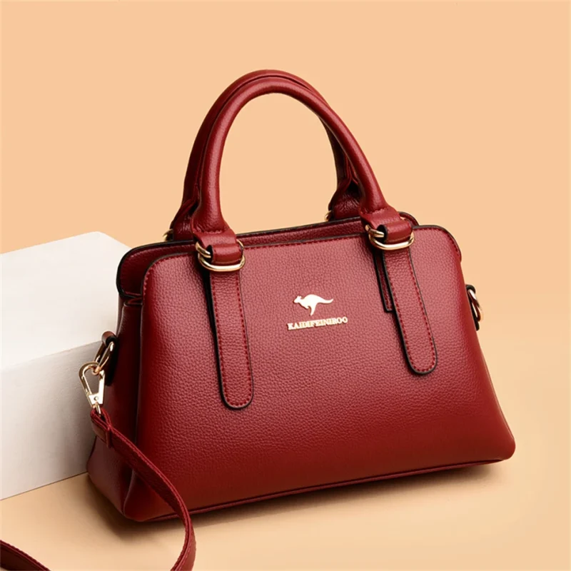 Leisure High Quality  Luxury Designer PU Leather Shoulder Bags - Image 9
