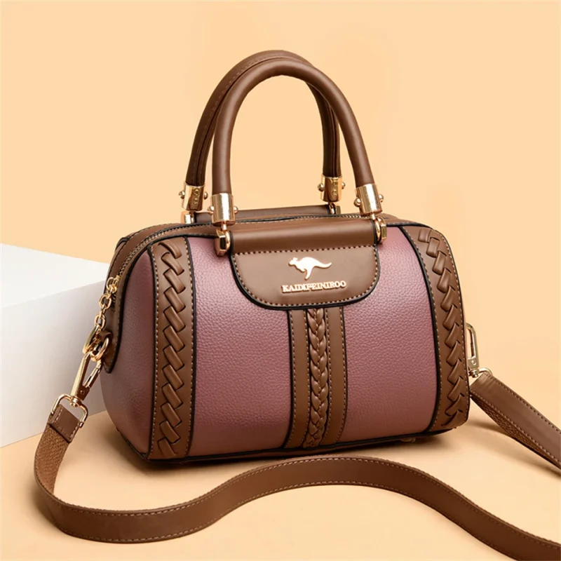 High Quality Leather Women Luxury Designer Shoulder Crossbody Bag - Image 10