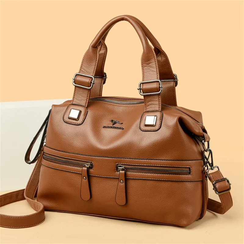 Designer Style Casual Ethical Leather Tote Bag - Image 13