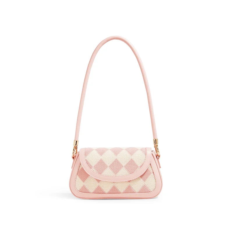 Fashion Diamond Lattice Print Luxury Crossbody Bag