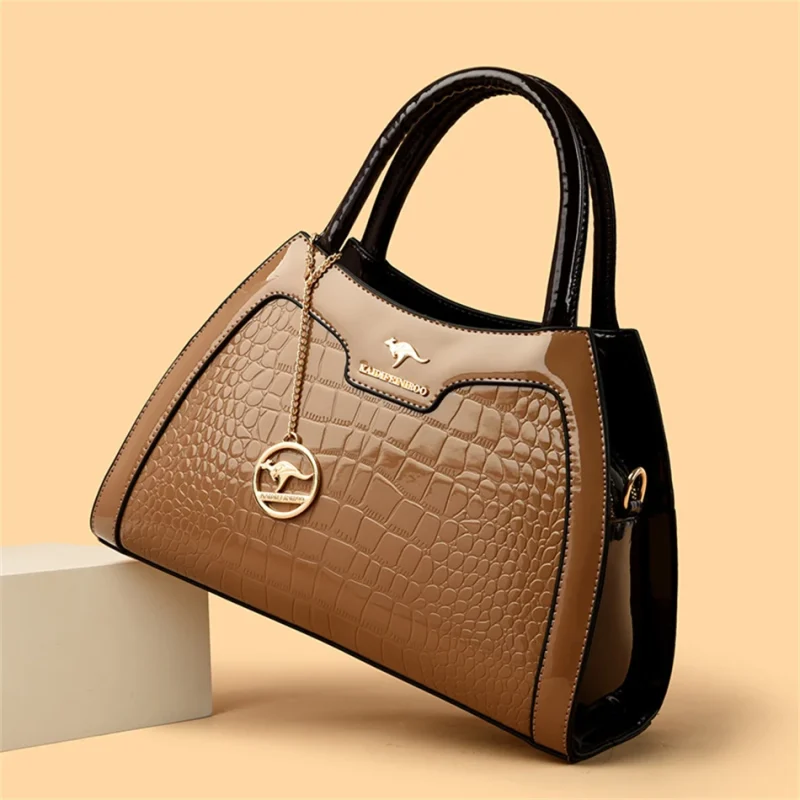 Brand High Quality Leather Luxury Designer Shoulder Messenger Bag - Image 14
