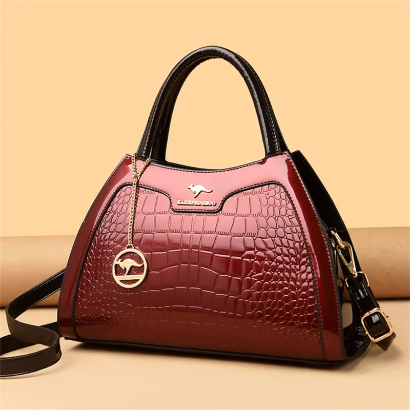 Brand High Quality Leather Luxury Designer Shoulder Messenger Bag - Image 12