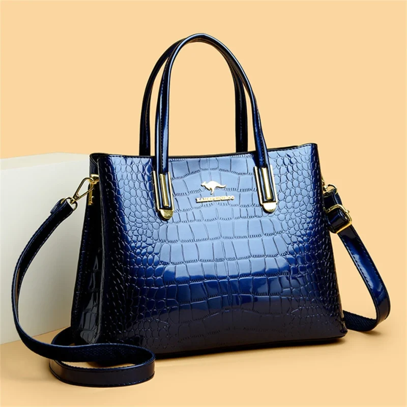 Luxury Crocodile Pattern Shoulder Messenger Bags - Image 13