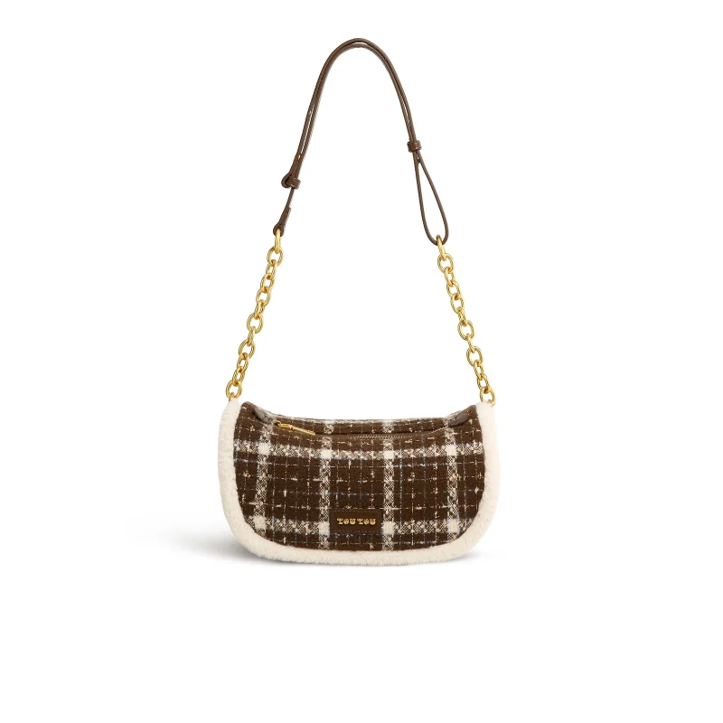High Quality Eco Print Shoulder Crescent Bag - Image 8