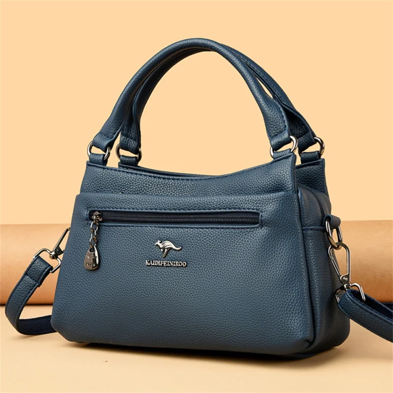 High Quality Vintage Leather Eco Crossbody Bag - Image 9
