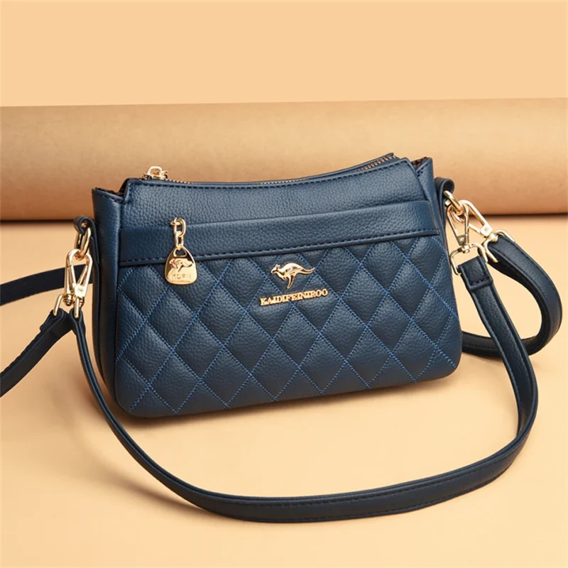 Premium Quality Chic Eco Crossbody w/ 2 Straps: Leather Handbag - Image 9