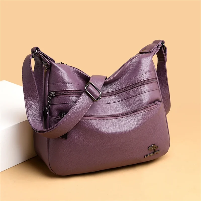 Designer Quality Luxury Ethical Leather Multi Pocket Bag - Image 6