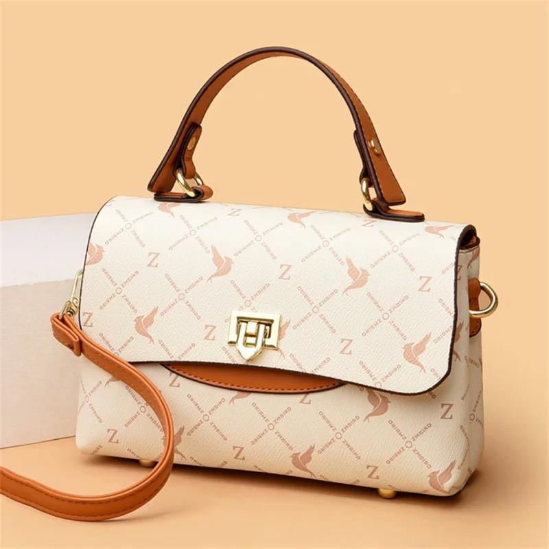 High Quality Leather Luxury Shoulder Handbags Square Messenger Bag - Image 10