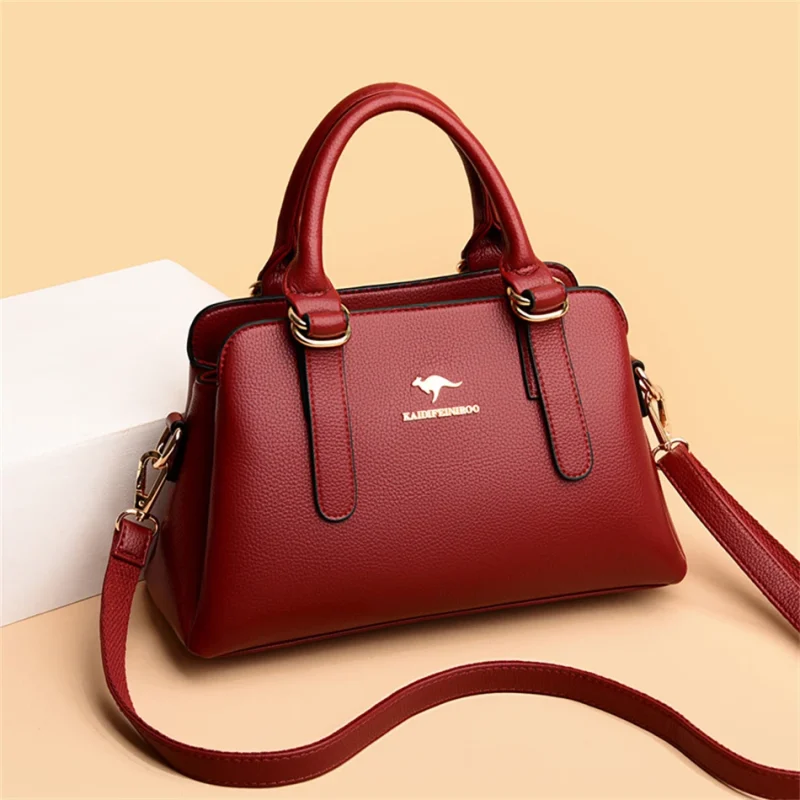 Leisure High Quality  Luxury Designer PU Leather Shoulder Bags - Image 8