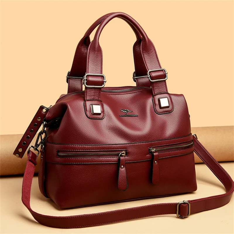 Designer Style Casual Ethical Leather Tote Bag - Image 10