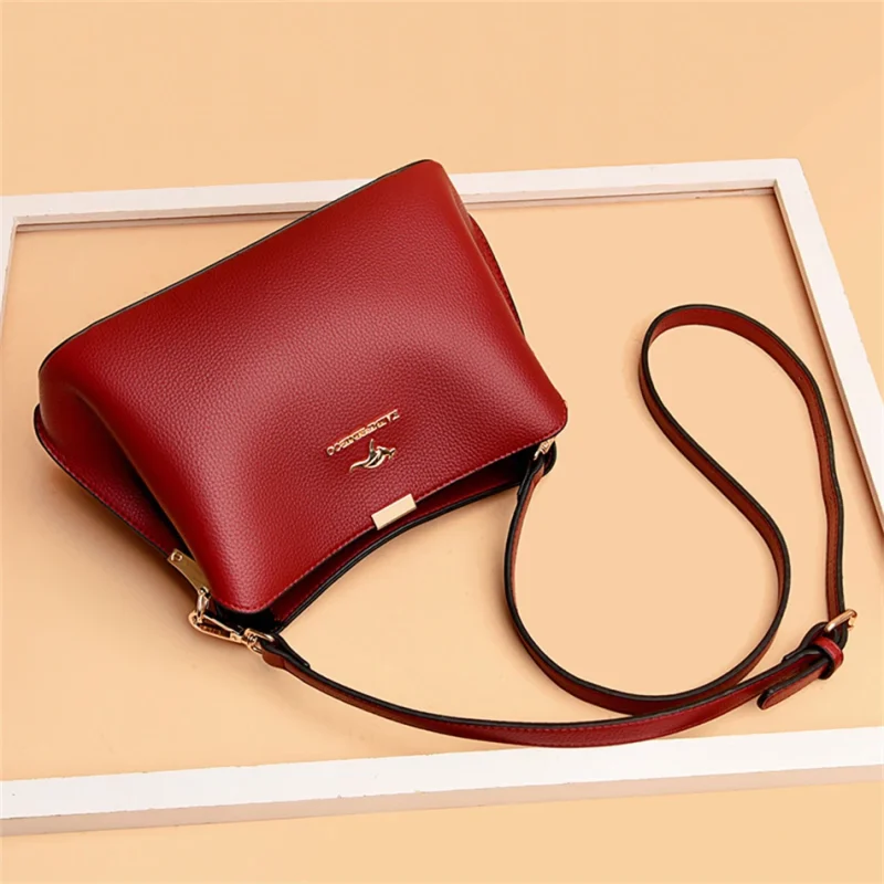 Luxury Designer  Eco Leather Women's Crossbody Bag - Image 7