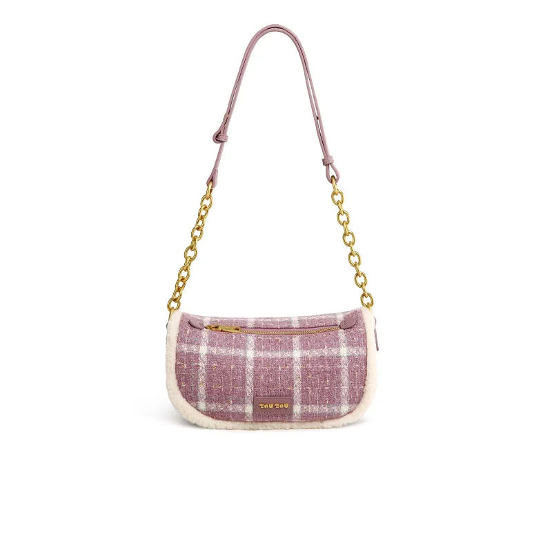 High Quality Eco Print Shoulder Crescent Bag - Image 9