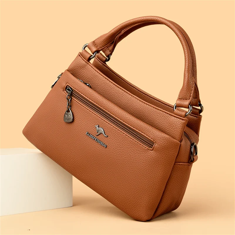 High Quality Vintage Leather Eco Crossbody Bag - Image 11