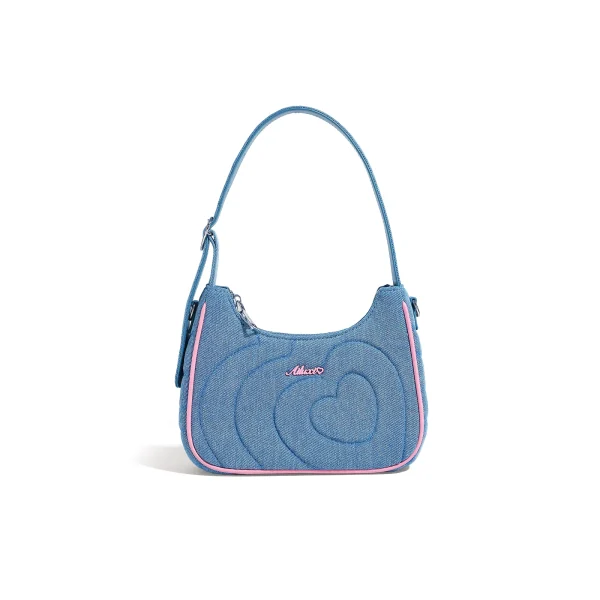 Luxury Design Women's Crescent Blue Bag