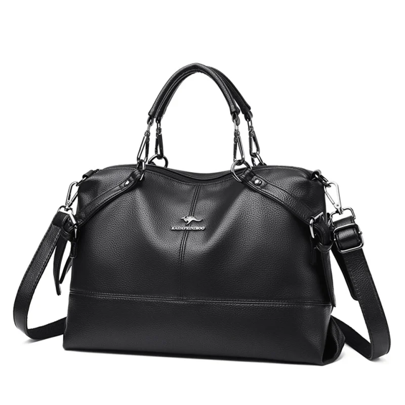 Casual Tote High Quality Leather Crossbody Bags - Image 13