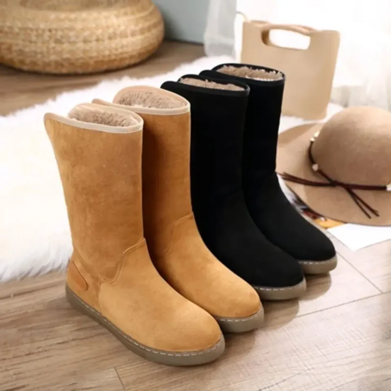 Velvet Thickening Warm Cotton Non-slip Flat boots