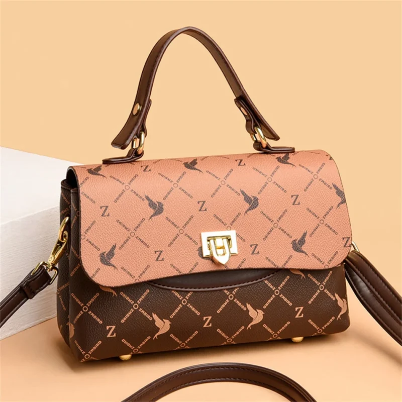 High Quality Leather Luxury Shoulder Handbags Square Messenger Bag - Image 7