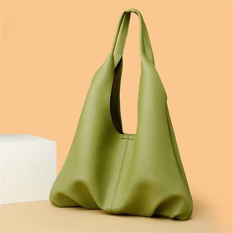 Luxury Designer Large Capacity Solid Color Casual Shopping Totes - Image 7